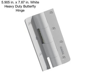 5.905 in. x 7.87 in. White Heavy Duty Butterfly Hinge