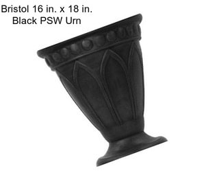 Bristol 16 in. x 18 in. Black PSW Urn