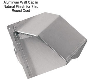 Aluminum Wall Cap in Natural Finish for 7 in. Round Duct