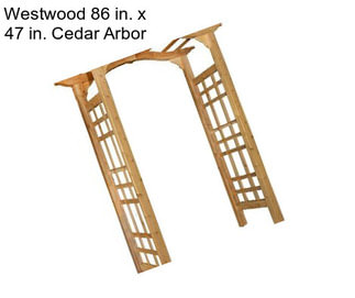 Westwood 86 in. x 47 in. Cedar Arbor