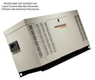 48,000-Watt 120-Volt/240-Volt Liquid Cooled Standby Generator 3-Phase with Aluminum Enclosure