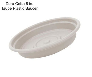 Dura Cotta 8 in. Taupe Plastic Saucer