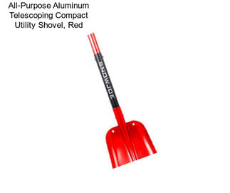 All-Purpose Aluminum Telescoping Compact Utility Shovel, Red