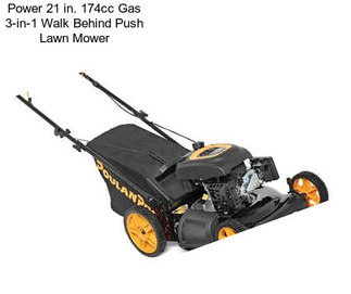 Power 21 in. 174cc Gas 3-in-1 Walk Behind Push Lawn Mower