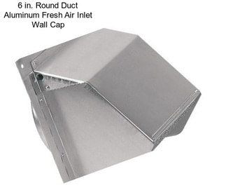 6 in. Round Duct Aluminum Fresh Air Inlet Wall Cap