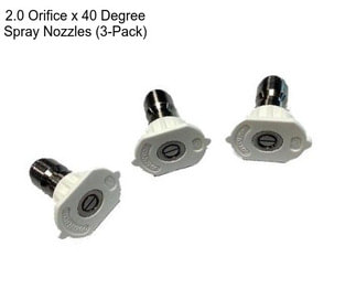 2.0 Orifice x 40 Degree Spray Nozzles (3-Pack)