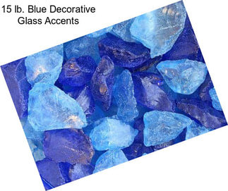 15 lb. Blue Decorative Glass Accents