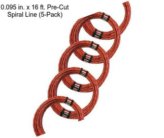 0.095 in. x 16 ft. Pre-Cut Spiral Line (5-Pack)