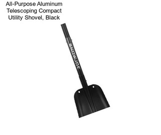 All-Purpose Aluminum Telescoping Compact Utility Shovel, Black