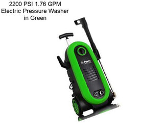 2200 PSI 1.76 GPM Electric Pressure Washer in Green