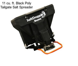 11 cu. ft. Black Poly Tailgate Salt Spreader