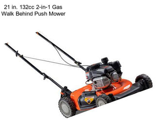 21 in. 132cc 2-in-1 Gas Walk Behind Push Mower