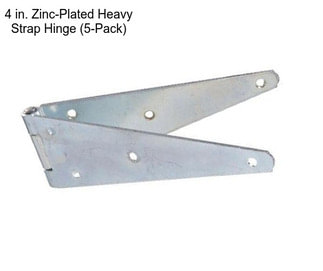 4 in. Zinc-Plated Heavy Strap Hinge (5-Pack)