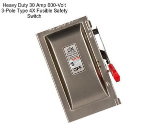Heavy Duty 30 Amp 600-Volt 3-Pole Type 4X Fusible Safety Switch