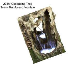 22 in. Cascading Tree Trunk Rainforest Fountain