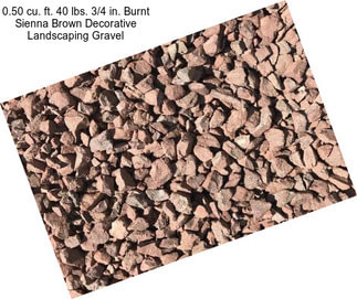 0.50 cu. ft. 40 lbs. 3/4 in. Burnt Sienna Brown Decorative Landscaping Gravel
