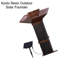 Kyoto Resin Outdoor Solar Fountain