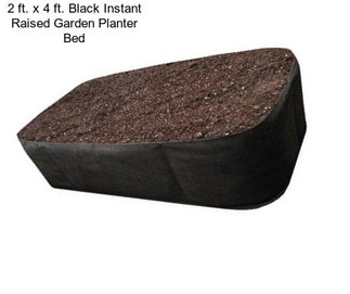 2 ft. x 4 ft. Black Instant Raised Garden Planter Bed