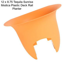 12 x 8.75 Tequila Sunrise Modica Plastic Deck Rail Planter