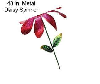 48 in. Metal Daisy Spinner