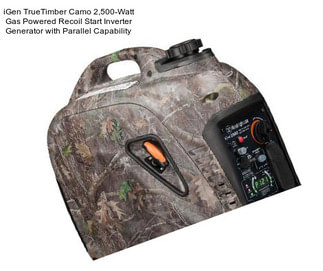 IGen TrueTimber Camo 2,500-Watt Gas Powered Recoil Start Inverter Generator with Parallel Capability