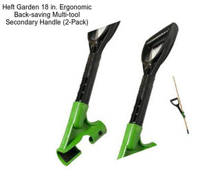 Heft Garden 18 in. Ergonomic Back-saving Multi-tool Secondary Handle (2-Pack)