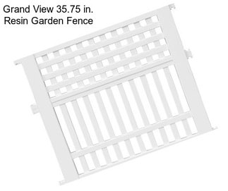 Grand View 35.75 in. Resin Garden Fence