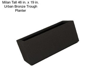 Milan Tall 46 in. x 19 in. Urban Bronze Trough Planter