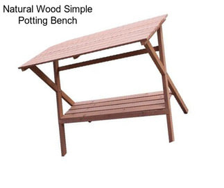 Natural Wood Simple Potting Bench