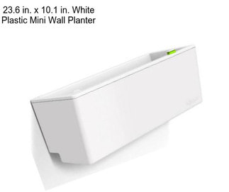 23.6 in. x 10.1 in. White Plastic Mini Wall Planter