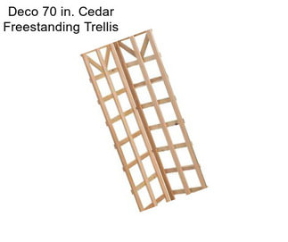 Deco 70 in. Cedar Freestanding Trellis