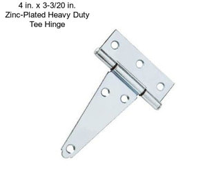 4 in. x 3-3/20 in. Zinc-Plated Heavy Duty Tee Hinge