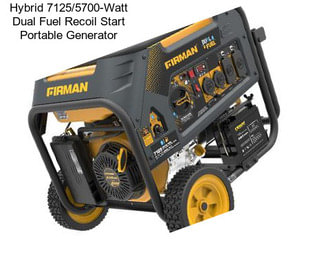 Hybrid 7125/5700-Watt Dual Fuel Recoil Start Portable Generator