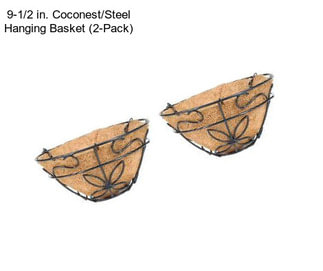 9-1/2 in. Coconest/Steel Hanging Basket (2-Pack)