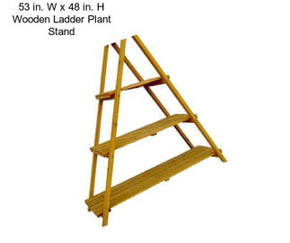 53 in. W x 48 in. H Wooden Ladder Plant Stand