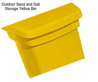 Outdoor Sand and Salt Storage Yellow Bin