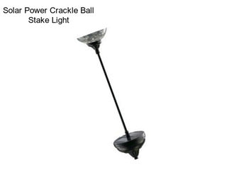 Solar Power Crackle Ball Stake Light