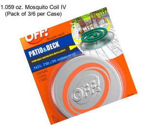 1.059 oz. Mosquito Coil IV (Pack of 3/6 per Case)