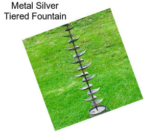 Metal Silver Tiered Fountain