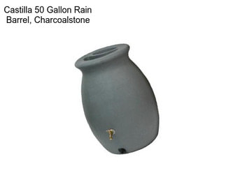 Castilla 50 Gallon Rain Barrel, Charcoalstone