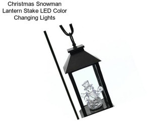 Christmas Snowman Lantern Stake LED Color Changing Lights