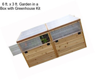 6 ft. x 3 ft. Garden in a Box with Greenhouse Kit