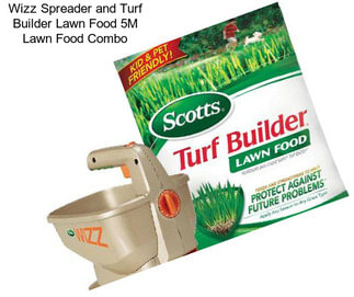 Wizz Spreader and Turf Builder Lawn Food 5M Lawn Food Combo