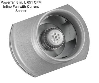 Powerfan 8 in. L 651 CFM Inline Fan with Current Sensor