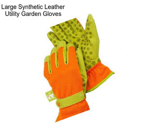 Large Synthetic Leather Utility Garden Gloves