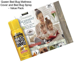 Queen Bed Bug Mattress Cover and Bed Bug Spray - Value Pack