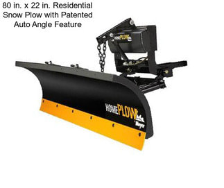 80 in. x 22 in. Residential Snow Plow with Patented Auto Angle Feature