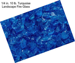 1/4 in. 10 lb. Turquoise Landscape Fire Glass