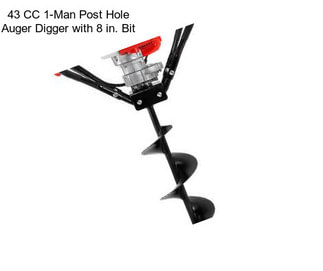 43 CC 1-Man Post Hole Auger Digger with 8 in. Bit