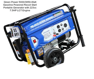 Green Power 5000/3850-Watt Gasoline Powered Recoil Start Portable Generator with 223cc 7.5HP LCT Engine